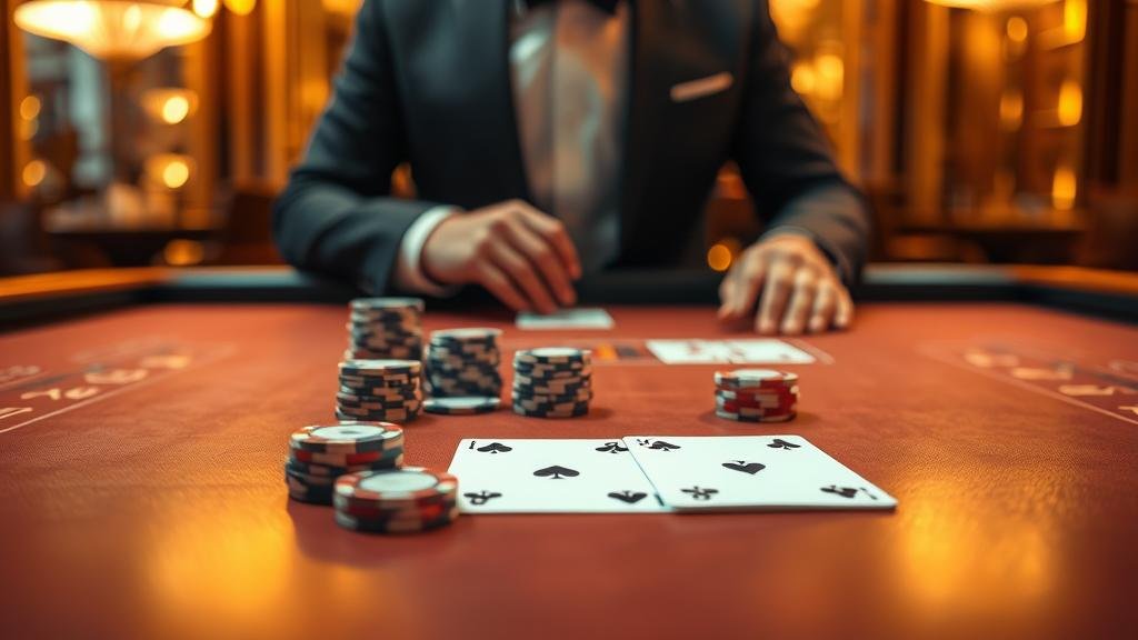 หน้าจอเกมบาคาร่าพร้อมแสดงผลการเดิมพัน