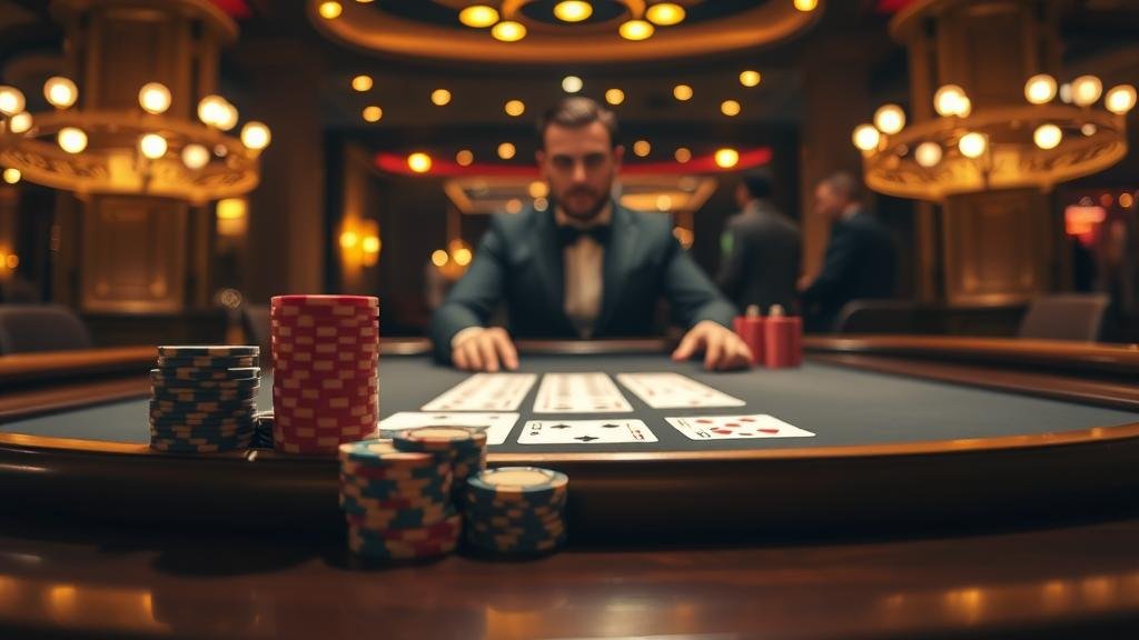 นักพนันวิเคราะห์เค้าไพ่บาคาร่าด้วยแท็บเล็ต