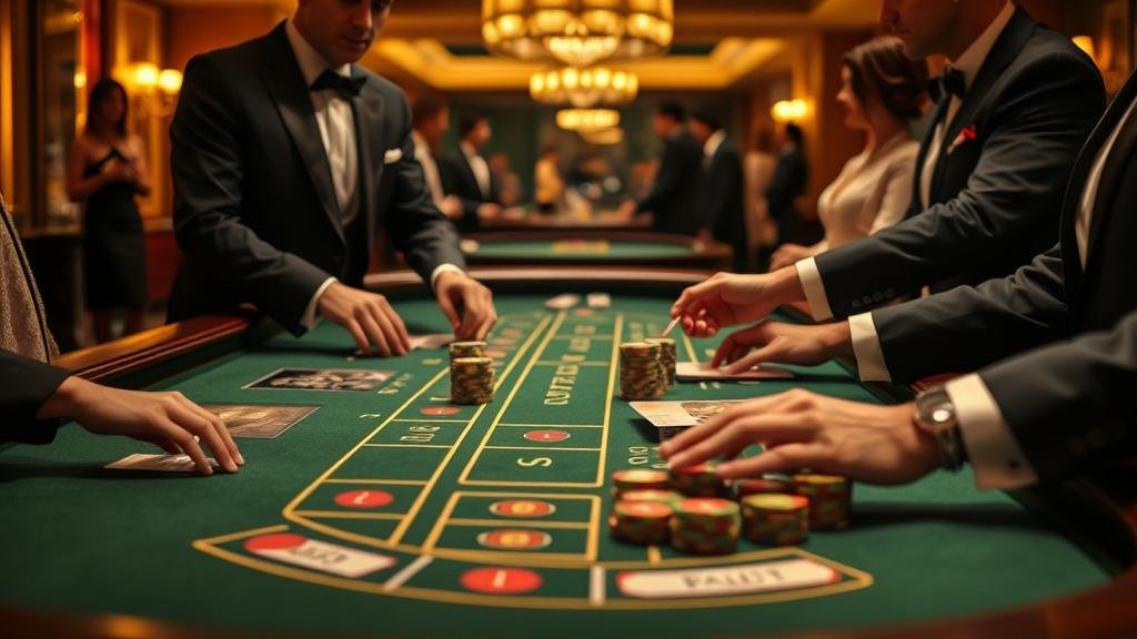 หน้าจอเกมบาคาร่าพร้อมสถิติไพ่