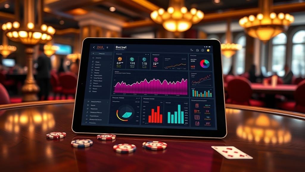 การเล่นบาคาร่าด้วยแท็บเล็ตพร้อมดูสถิติ