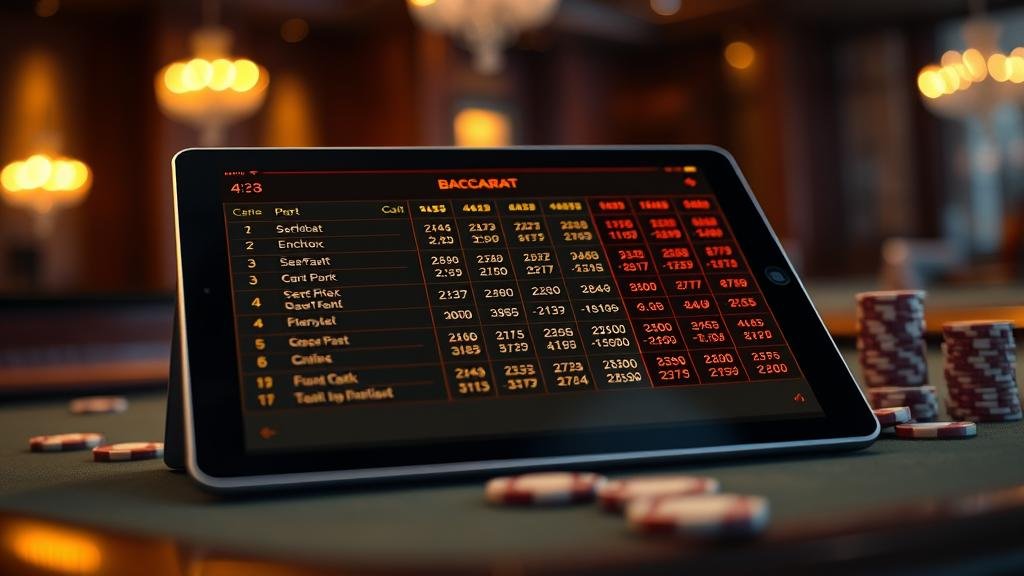 หน้าจอเลือกห้องบาคาร่าในค่าย WM