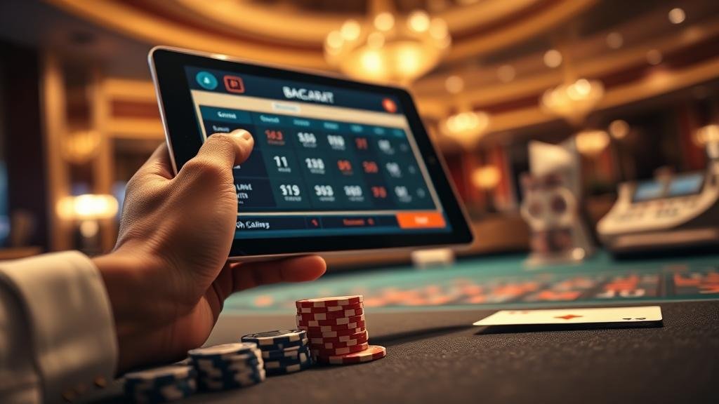 การวิเคราะห์สถิติบาคาร่าบนแท็บเล็ต