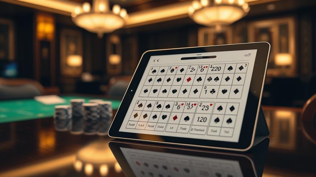 สถิติบาคาร่าบนหน้าจอคอมพิวเตอร์