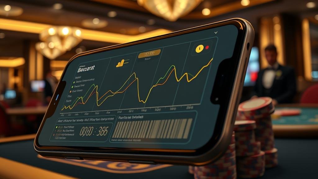 การแสดงผลสถิติบาคาร่าด้วยฮีตแมปบนแท็บเล็ต