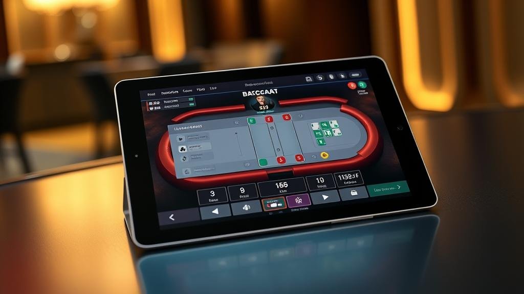 มือถือแสดงผลกำไรจากการเล่นบาคาร่า