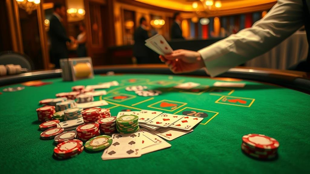 โต๊ะบาคาร่าห้องแดงพร้อมสถิติ