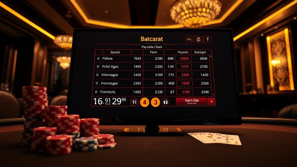 การเล่นบาคาร่าบนแท็บเล็ตและเดสก์ท็อปพร้อมสถิติ