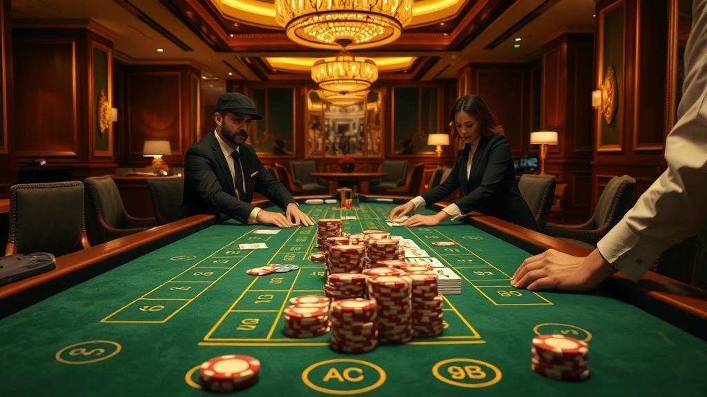 หน้าจอแสดงสถิติและเค้าไพ่บาคาร่า