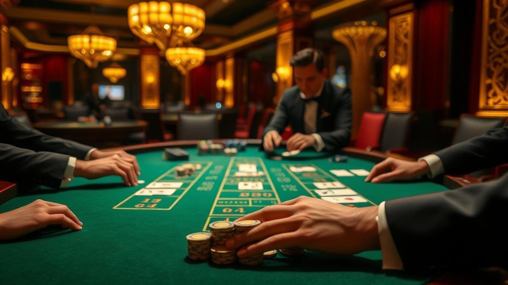 ภาพประกอบกลยุทธ์เดินเงินและประกันภัย บาคาร่า