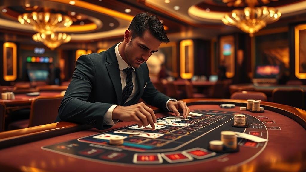 หน้าจอแสดงผลสถิติและอัตราจ่ายบาคาร่า