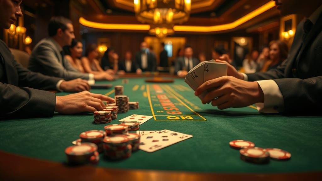 นักพนันกำลังวางเดิมพันอย่างมีกลยุทธ์ในเกมบาคาร่า
