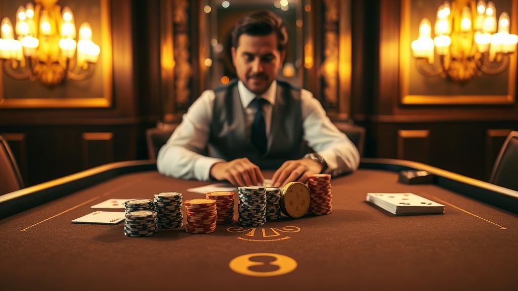 นักพนันมืออาชีพกำลังวิเคราะห์เกมบาคาร่า