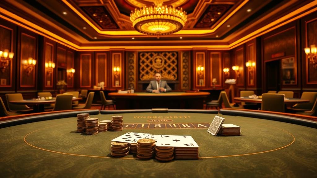 ดีลเลอร์กำลังแจกไพ่บาคาร่าสด