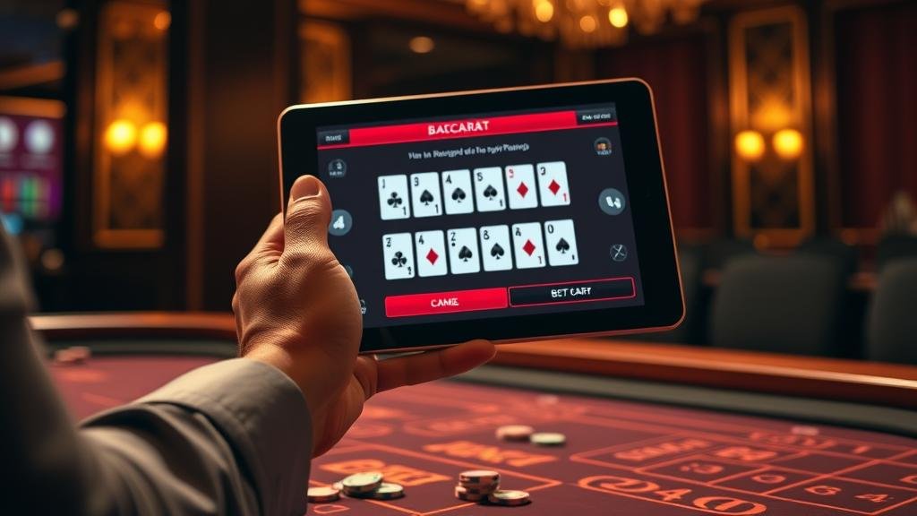 บันทึกผลบาคาร่าบนแท็บเล็ต