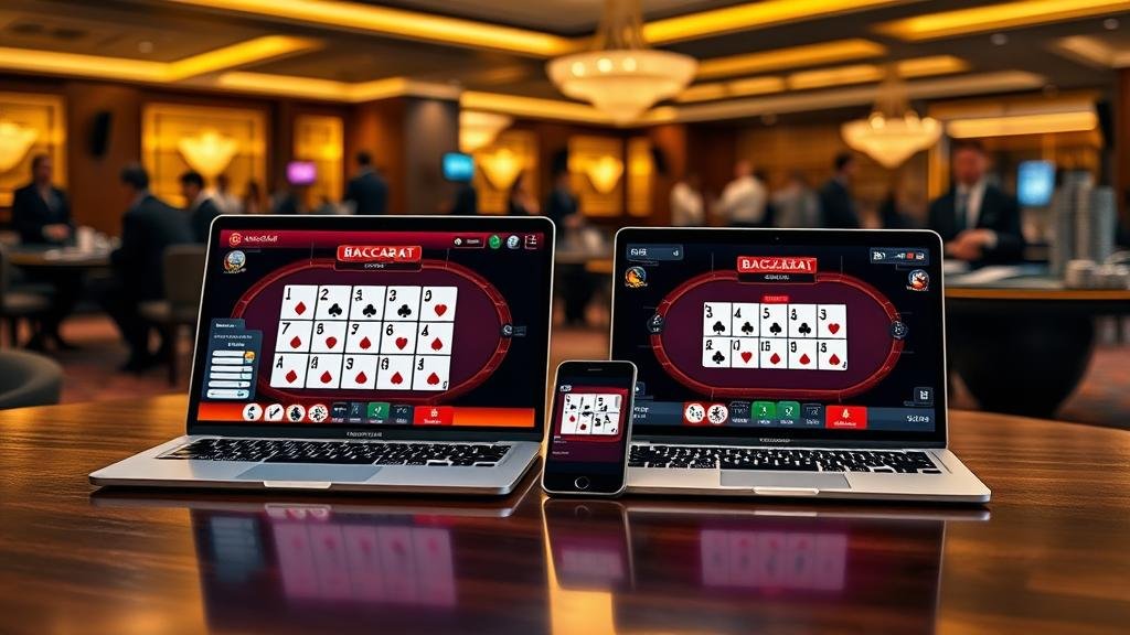 การวางเดิมพันบาคาร่าบนแท็บเล็ต