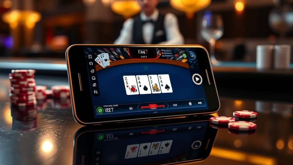 อินเทอร์เฟซบาคาร่า EBET บน Android