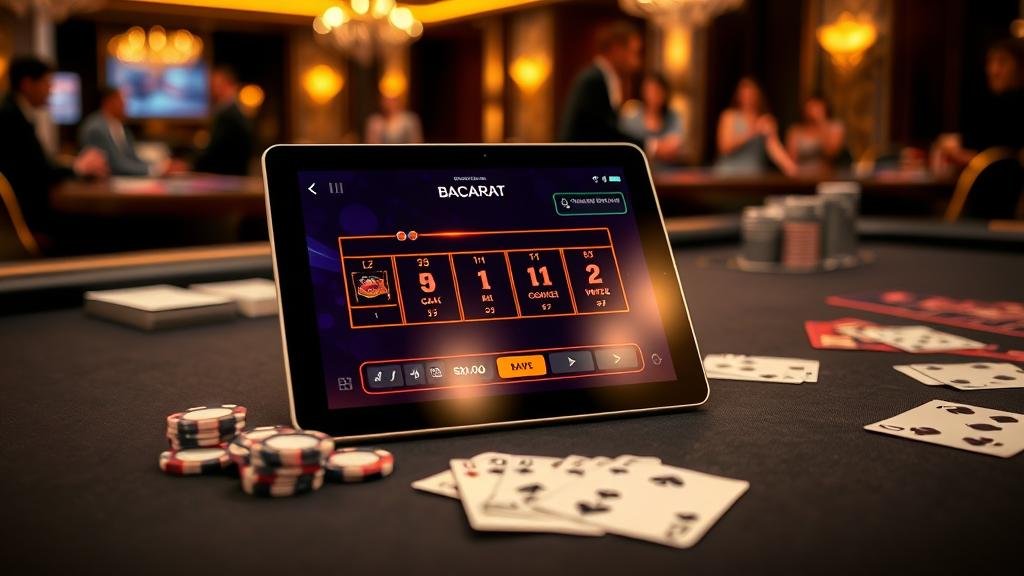 การวิเคราะห์รูปแบบไพ่บาคาร่าบนแท็บเล็ต