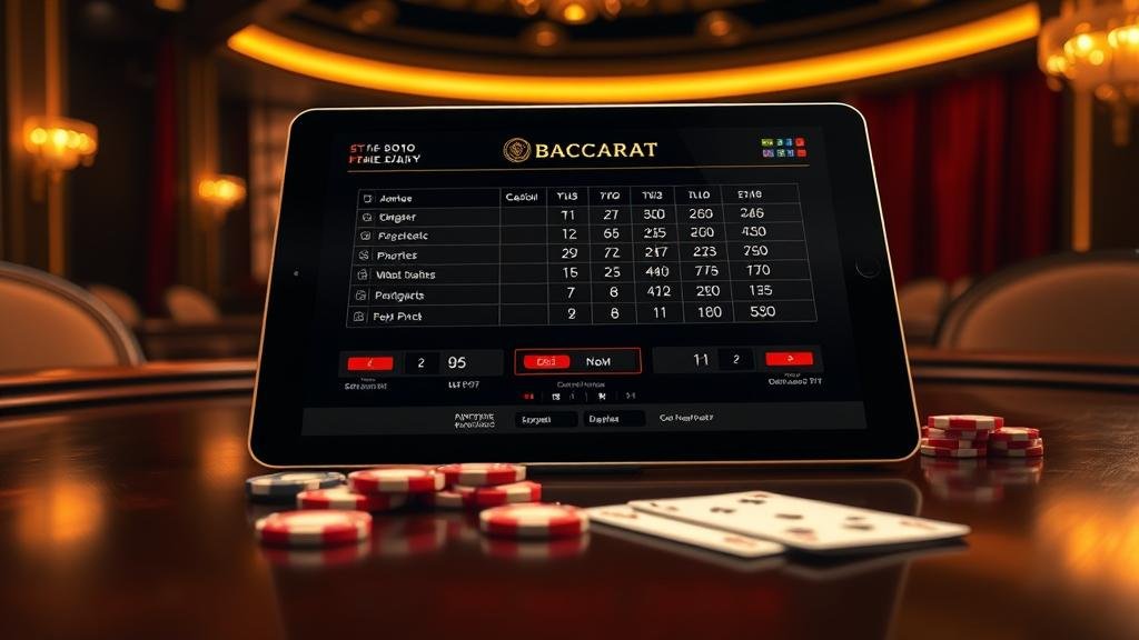 ภาพประกอบกลยุทธ์การเดินเงิน 1-3-2-4 ในบาคาร่า