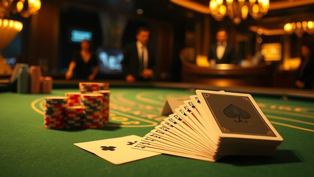 ภาพแสดงการอ่านเค้าไพ่บาคาร่าบนหน้าจอมือถือ