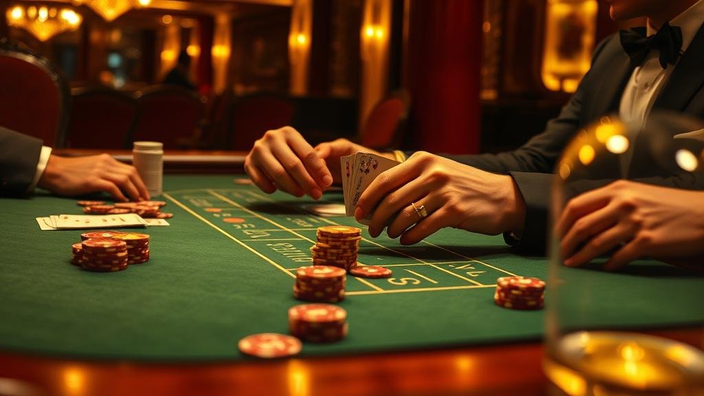 ตัวอย่างเค้าไพ่ปิงปองและสองตัดในบาคาร่า