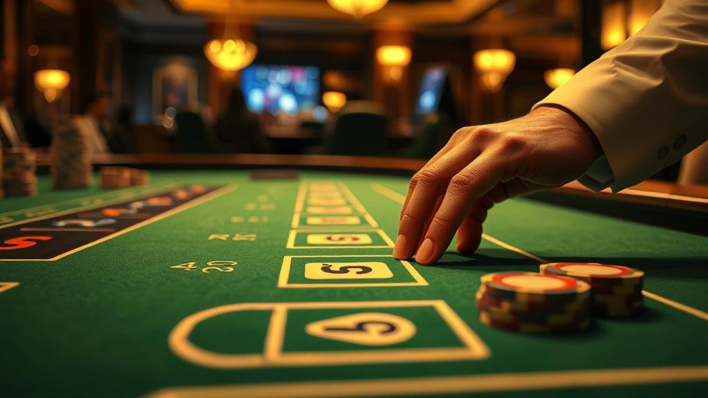 หน้าจอเกมบาคาร่าออนไลน์บนแท็บเล็ต