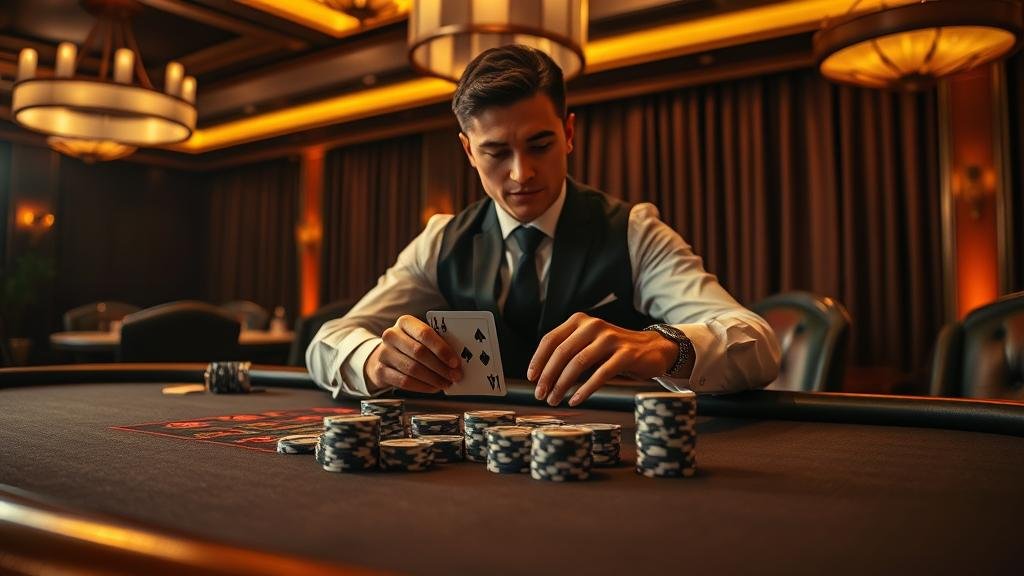 ตัวอย่างเค้าไพ่มังกรในเกมบาคาร่า