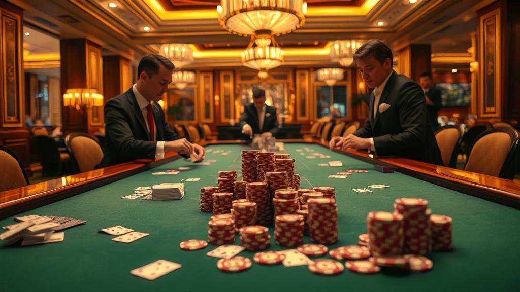 ตัวอย่างเค้าไพ่บาคาร่า: มังกร, สามตัด, ปิงปอง