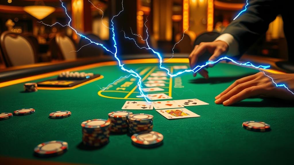 หน้าจอแสดงผลเค้าไพ่บาคาร่าบนมือถือ iOS