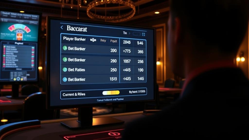 ตารางบาคาร่าแสดงอัตราจ่ายและค่าคอมมิชชั่น