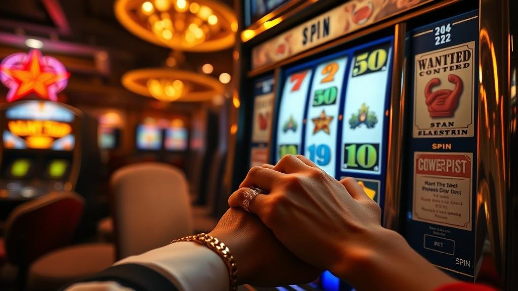 ตัวละครคาวบอยพร้อมสัญลักษณ์สล็อต