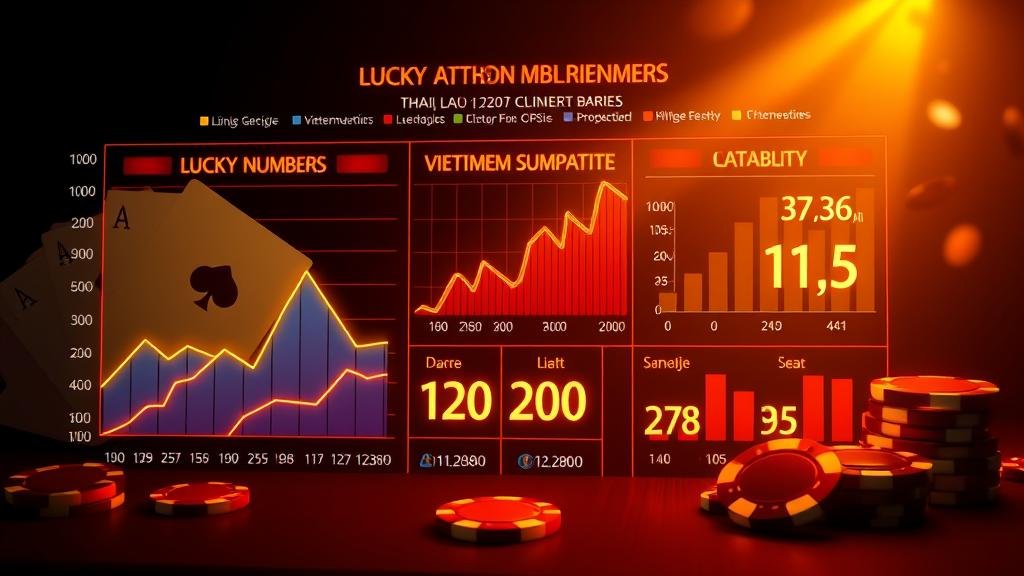 มือถือสลากกินแบ่งพร้อมตัวเลขเรืองแสง