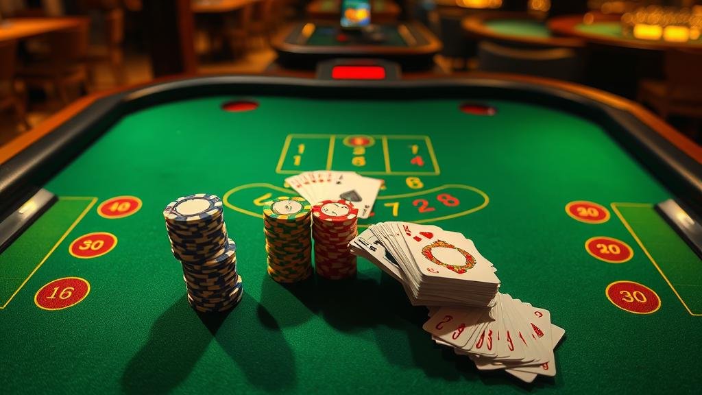 ดีลเลอร์กำลังแจกไพ่บาคาร่า