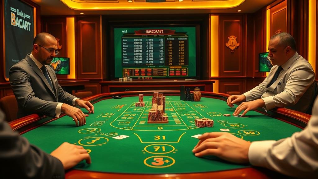 อินโฟกราฟิกแสดงรูปแบบเค้าไพ่บาคาร่า