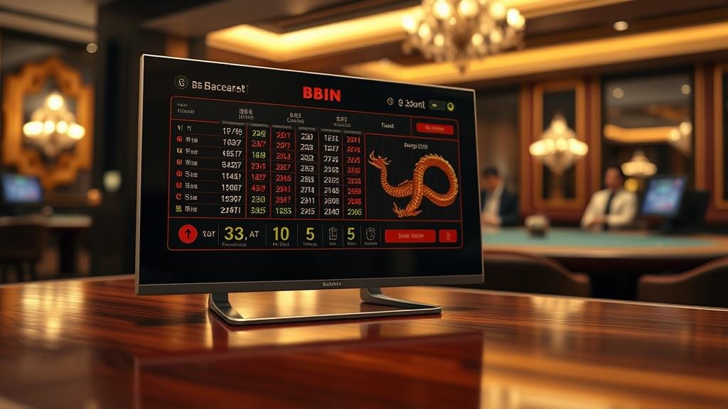 หน้าจอเกมบาคาร่า Evolution พร้อมสถิติละเอียด