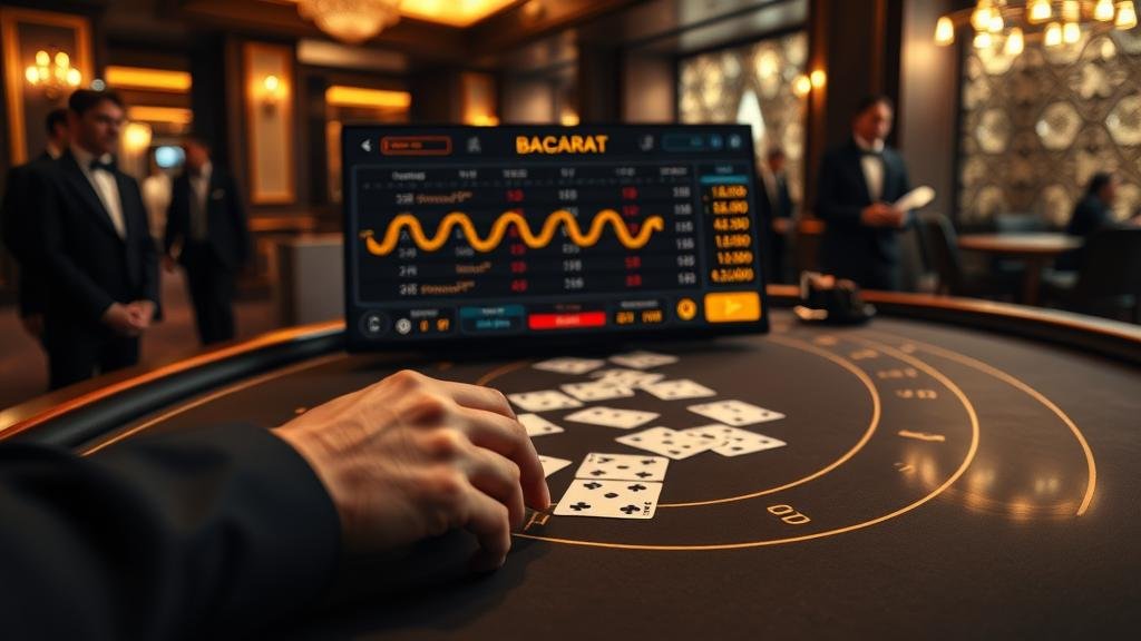 หน้าจอเกมบาคาร่า PragmaticLive พร้อมสถิติและอัตราจ่าย