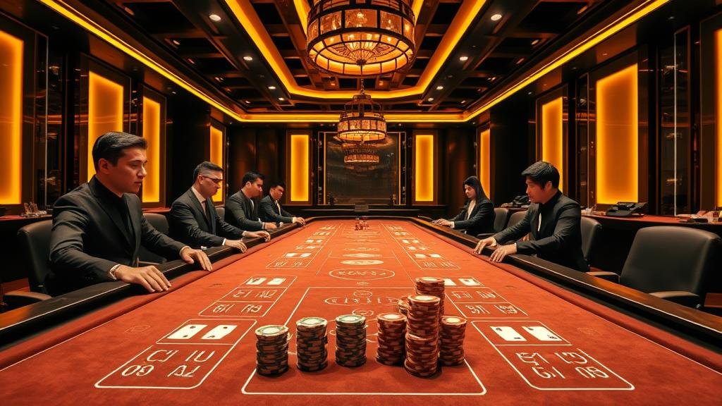 หน้าจอแสดงอัตราจ่ายและสถิติ บาคาร่าสด