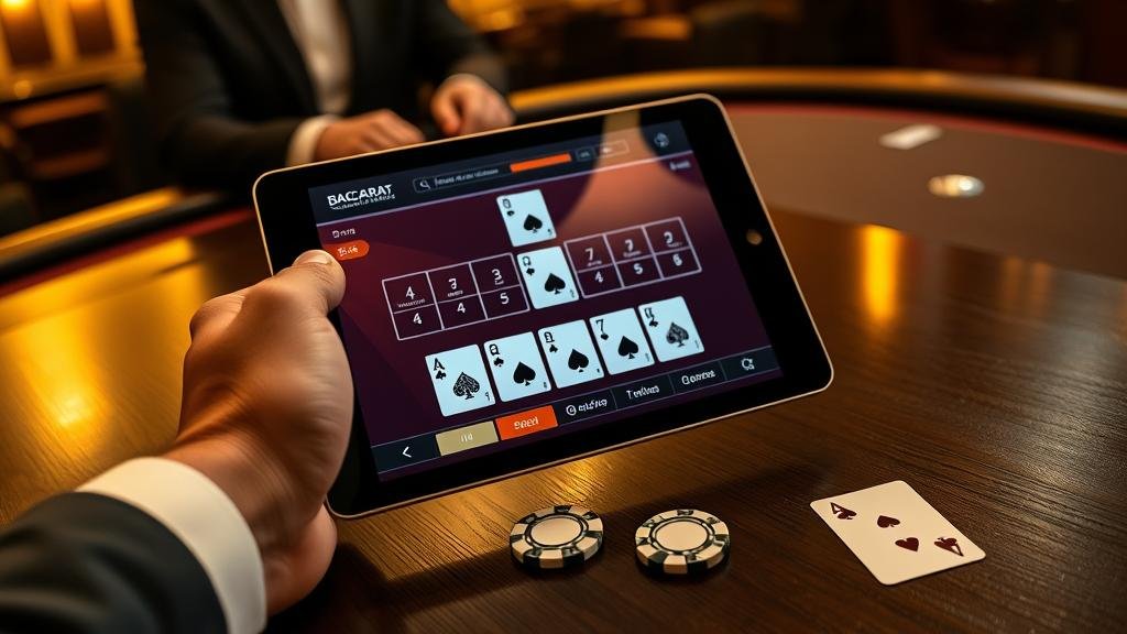 การเล่นบาคาร่าหลายโต๊ะบนเดสก์ท็อป