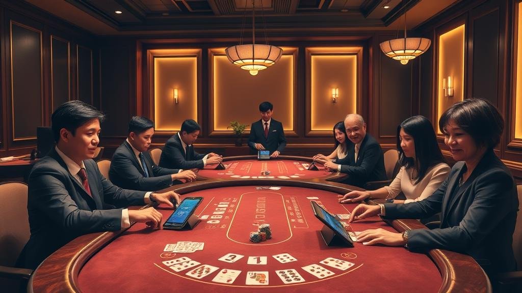 ตัวอย่างการแสดงผลเค้าไพ่บาคาร่า