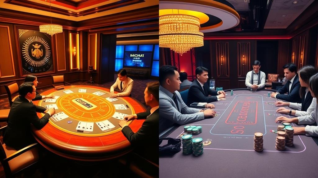 นักพนันกำลังวิเคราะห์สูตรบาคาร่า