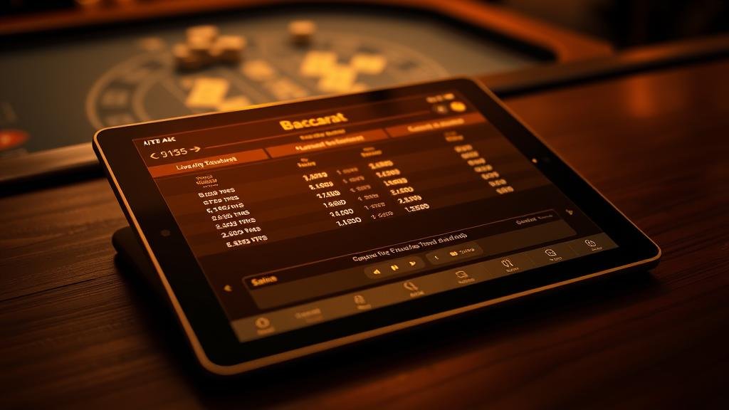 ตารางสถิติบาคาร่า แสดงเค้าไพ่แบบต่างๆ