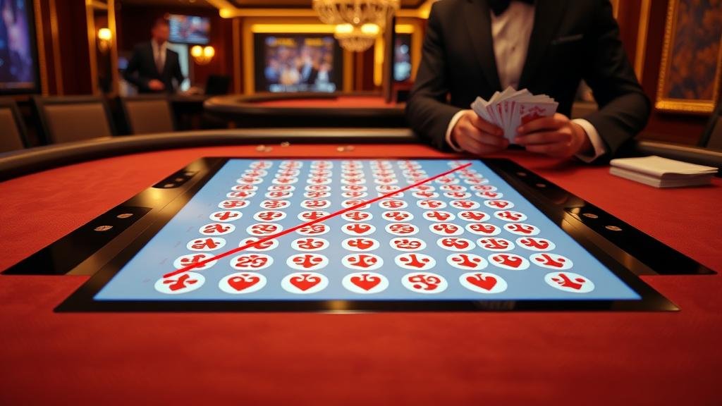 ตัวอย่างเค้าไพ่ปิงปองยาวในบาคาร่า