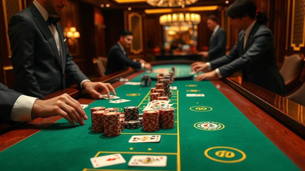 ตัวอย่างการอ่านเค้าไพ่บาคาร่า สามติด สองติด