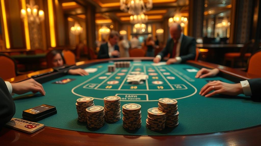 ดีลเลอร์สาวสวยแจกไพ่บาคาร่า