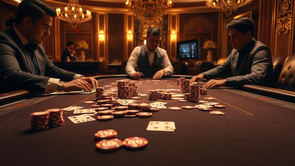 หน้าจอเกมบาคาร่า AllBet แสดงสถิติและตัวเลือกการเดิมพัน