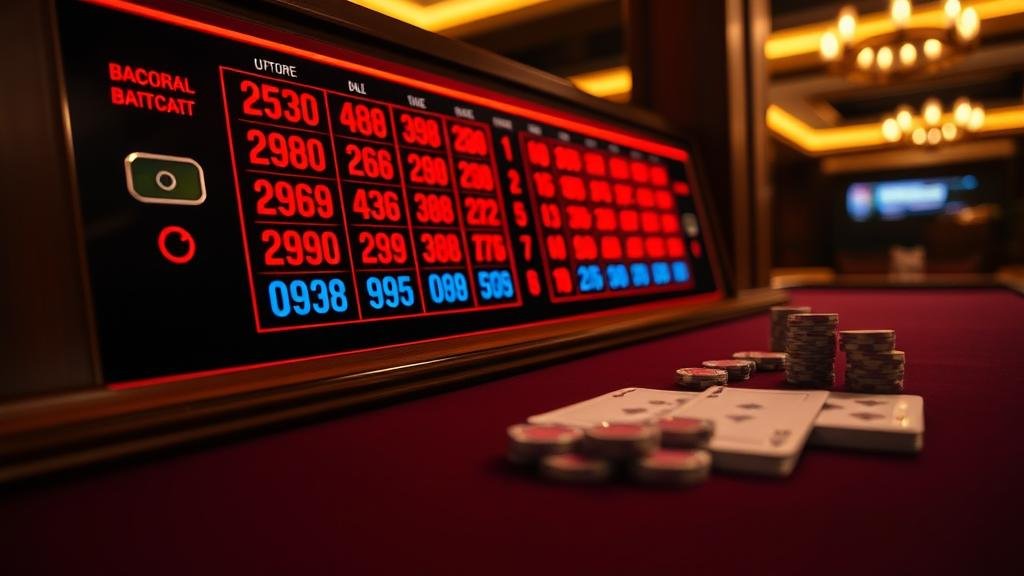 ฮีตแมปแสดงสถิติการออกผลบาคาร่า