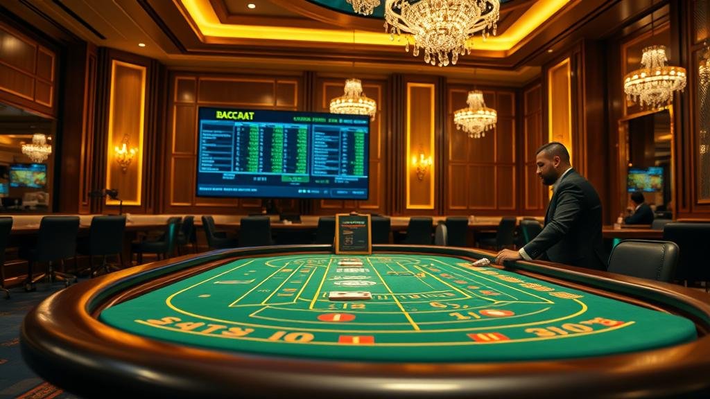 หน้าจอเกมบาคาร่า N2Live ที่แสดงสถิติและการเดิมพัน