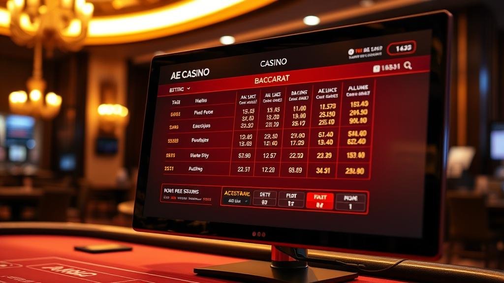 อินเทอร์เฟซเกมบาคาร่า XPG ที่น่าตื่นเต้น