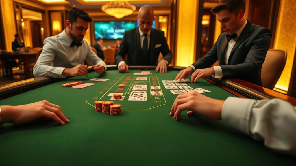 หน้าจอแสดงสถิติและตัวเลือกการเดิมพันบาคาร่า