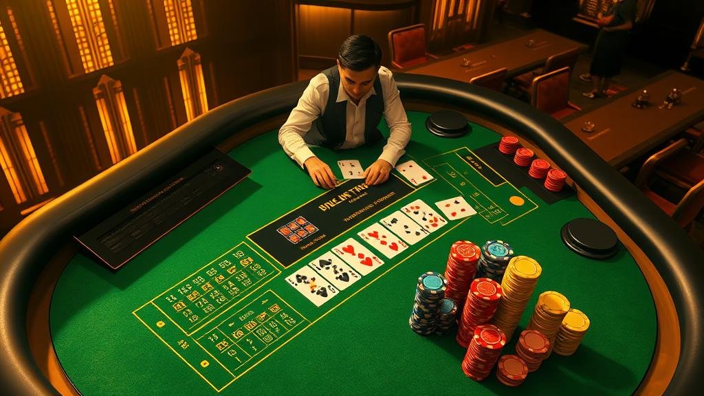 ตัวอย่างเค้าไพ่สองตัดและสองติดในบาคาร่า BG