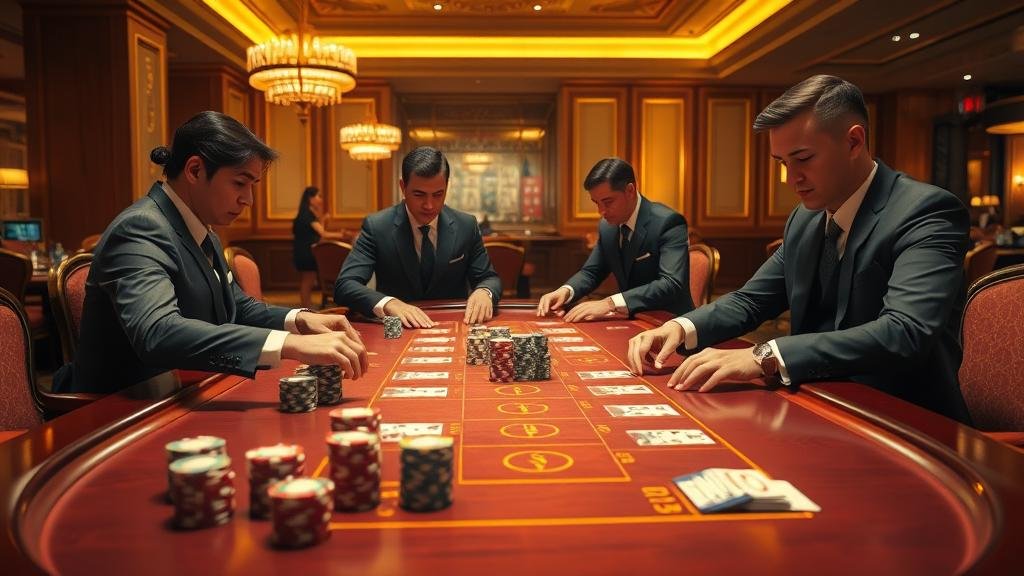 ตัวอย่างเค้าไพ่บาคาร่า: มังกร และ สลับยาว